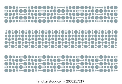 Artistic window film design border set for office. Decorative frosted window films border series 01