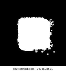 Künstlerische Wintermaske. Kreatives Element universelle Verwendung für isoliertes Design 