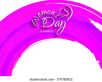 Artistic Women's day vector background design