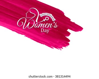 Artistic Women's day vector background design