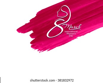 Artistic Women's day vector background design