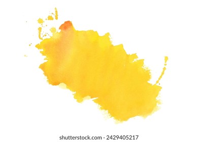 Künstlerische gelbe Farbe Flüssigkeit Splatter abstrakte Hintergrund Design Vektor