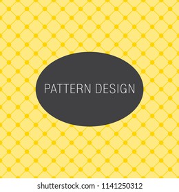 Artistic Yellow Geometric Shapes pattern , seamless background can use for design , vector.

