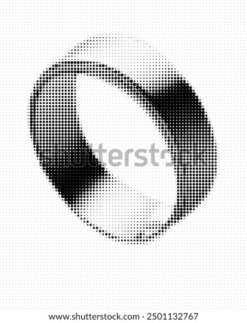Artistically altered image of a ring in black and white stripes.