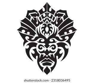 artistically drawn, stylized, vector tattoo