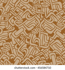 Artistically ethnic pattern. Blue and black hand-drawn, ethnic, retro, doodle, vector, zentangle tribal design element.