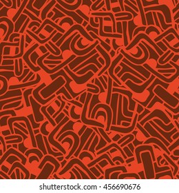 Artistically ethnic pattern. Blue and black hand-drawn, ethnic, retro, doodle, vector, zentangle tribal design element.