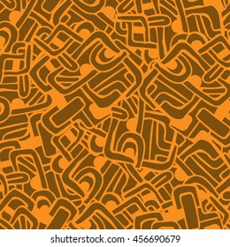 Artistically ethnic pattern. Blue and black hand-drawn, ethnic, retro, doodle, vector, zentangle tribal design element.