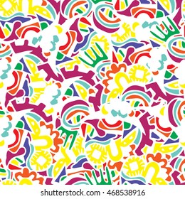 Artistically ethnic pattern. Hand-drawn, ethnic, retro, doodle, vector, zentangle tribal design element.