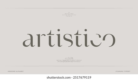 Artistico,  modern logo design alphabet font abstract typography urban sport techno fashion digital future creative fonts