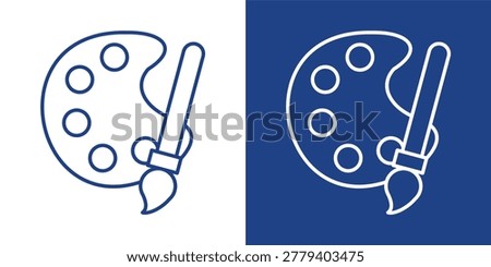 Artistry Blue And White Icon Style Collection