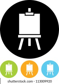 Artist's easel - Vector icon isolated