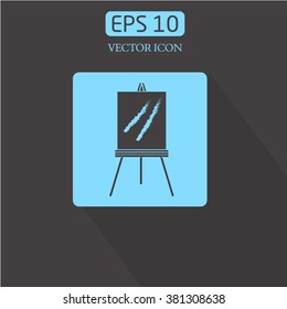 Artist's easel - Vector icon isolated
