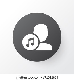 Artists Icon Symbol. Premium Quality Isolated Composer Element In Trendy Style.