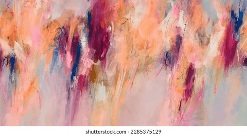 Artists oil paints multicolored closeup abstract background. Artistic background. Abstract painting on canvas. Contemporary art. Hand made art. Colorful texture. Modern artwork - Shutterstock ID 2285375129