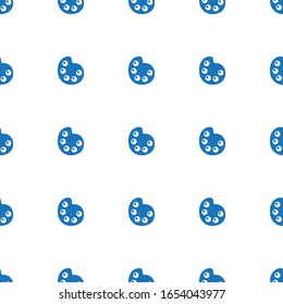Artists palette icon pattern seamless isolated on white background. Editable filled Artists palette icon. Artists palette icon pattern for web and mobile.