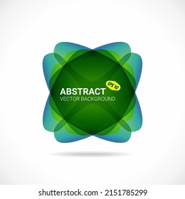Arts blur gradient colors logo with soft transition effect. Abstract fluid symbol. Modern futuristic geometric circles pattern. Organic colorful shape, vector design element