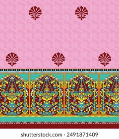 Arts, Ethic Textile Digital Motifs