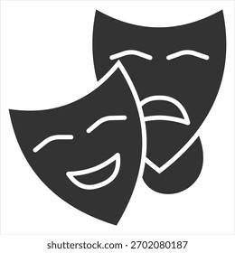 Ilustración vectorial de icono de glifo de artes