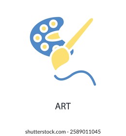 Arts icon. vector.Editable stroke.linear style sign for use web design,logo.Symbol illustration