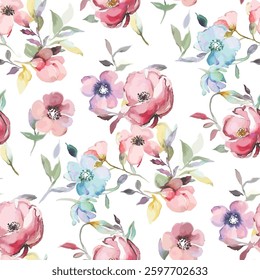 art,textile design,flower leaf,abstract effect, pattern allover repeats ,pastel colors botanical ,fabric wallpaper ,print digital,summer