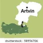 Artvin. The cities of Turkey.