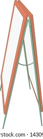 Artwork of a Advertising Display Stand