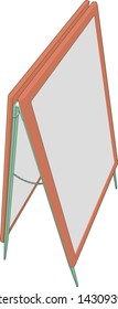 Artwork of a Advertising Display Stand Angle 15