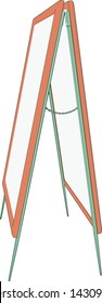 Artwork of a Advertising Display Stand Angle 21
