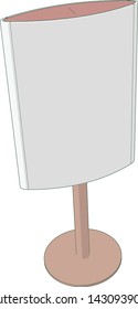 Artwork of a Advertising Display Stand Angle 10