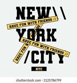 Artwork for Apparel  T shirt design New York City