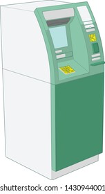 Artwork of a ATM Machine Perspective Angle 20