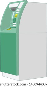 Artwork of a ATM Machine Perspective Angle 5