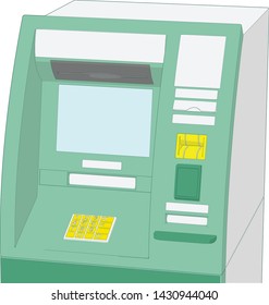 Artwork of a ATM Machine Perspective Angle 36