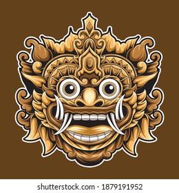 artwork barong bali indonesian for t shirt