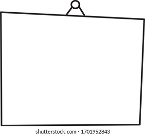an artwork of a blank board