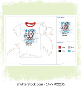 artwork for boy print and embroidery, Bodrum yacht club in Turkey