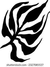 Artwork Brush Palm Tree Leaf Silhouette