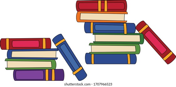  artwork of a bundle of books 