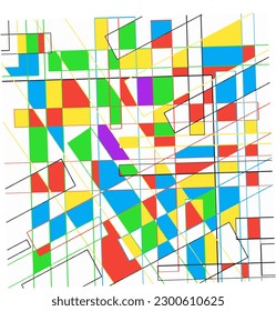 El color de la ilustración abstracción de la geometría de la ilustración ilustración ilustración de vector, ideal para el fondo de su artículo o negocio también puede ser una colección de obras de arte 