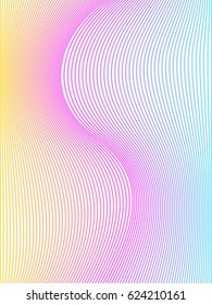 artwork of colorful waves.