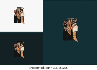 artwork design of cleopatra vector illustration