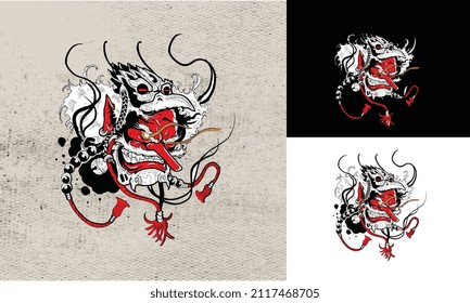 artwork design of head devil vector illustration design