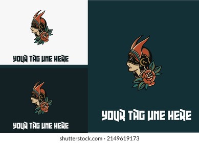 artwork design of head women vector illustration