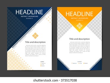 artwork design, vector / Abstract vector modern brochure