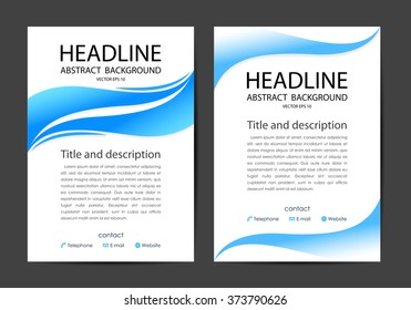 artwork design, vector / Abstract vector modern brochure