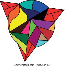 Artwork design vector. Artistic abstract creative design