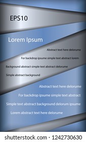 Artwork design of vector background with space for text and message with blue and metal elements