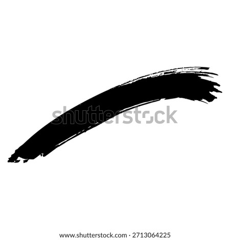 The artwork features black hand drawn brush strokes on a textured background