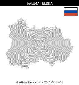 Obra de arte presenta un mapa detallado de Kaluga